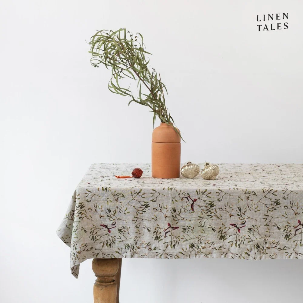 Lněný ubrus s vánočním motivem 140x380 cm – Linen Tales v:1567844