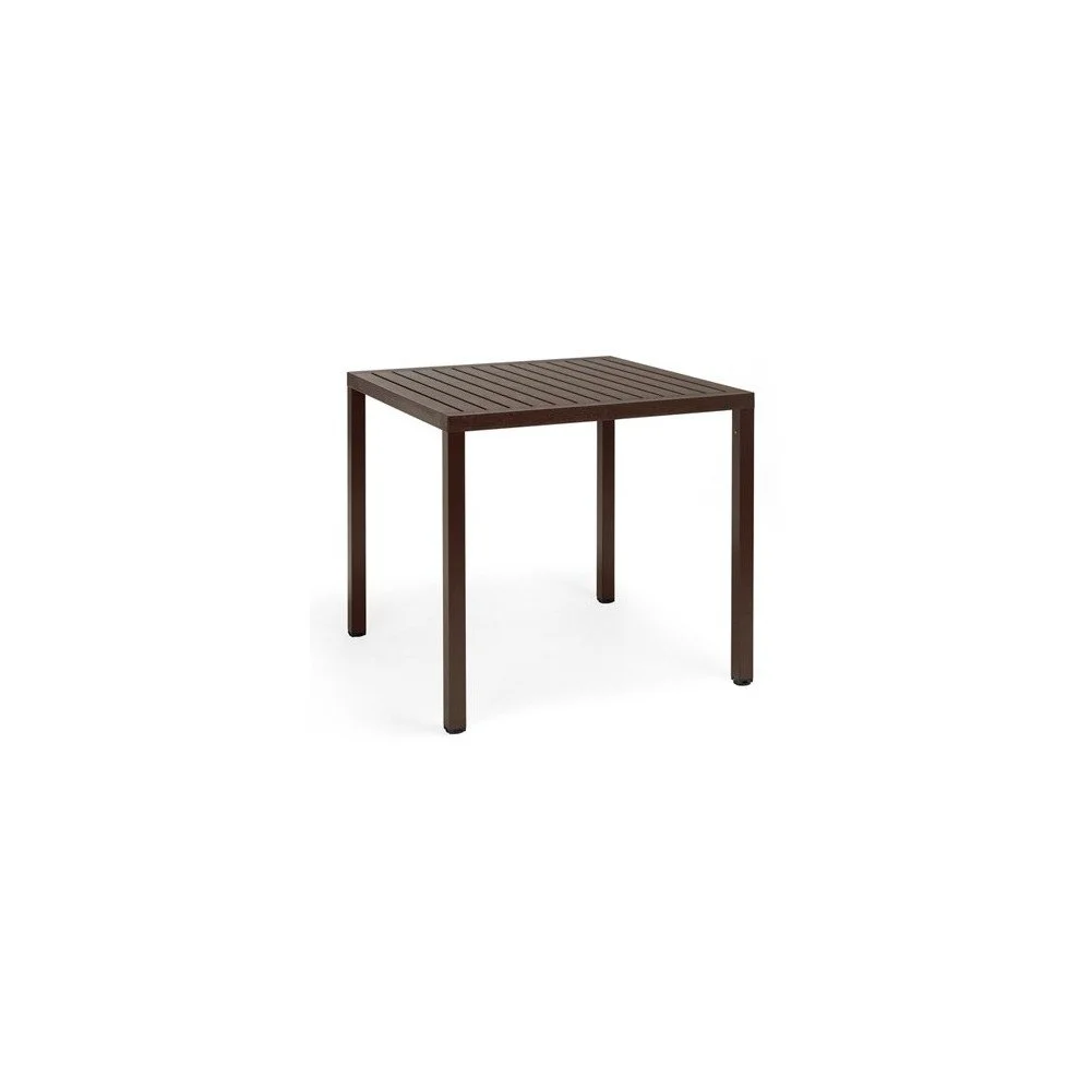 Hnědý zahradní stůl Nardi Garden Cube, 80 x 80 cm v:798420