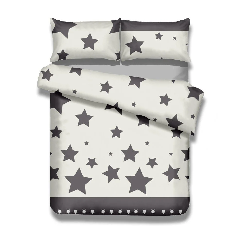 Sada bavlněného povlaku na peřinu a 2 povlaků na polštáře AmeliaHome Averi Starlight, 230 x 220 cm + 50 x 75 cm v:1299848
