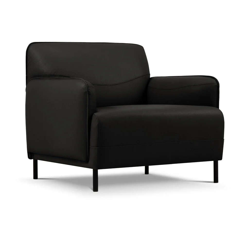 Černé kožené křeslo Windsor & Co Sofas Neso v:1446368