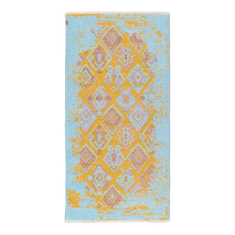 Žlutomodrý oboustranný koberec Homemania Halimod Darina, 77 x 150 cm v:811956