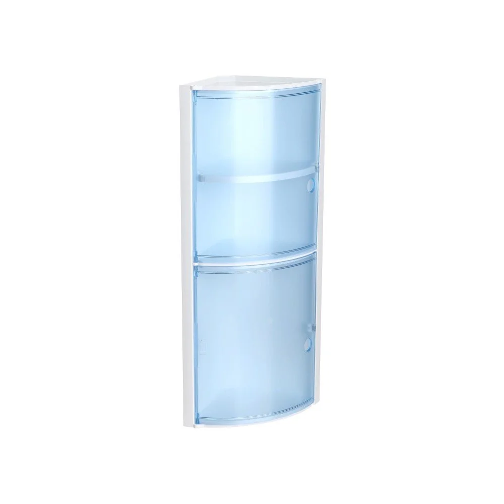 Modrá rohová nástěnná koupelnová skříňka Ta-Tay Vertical Cabinet v:1123278