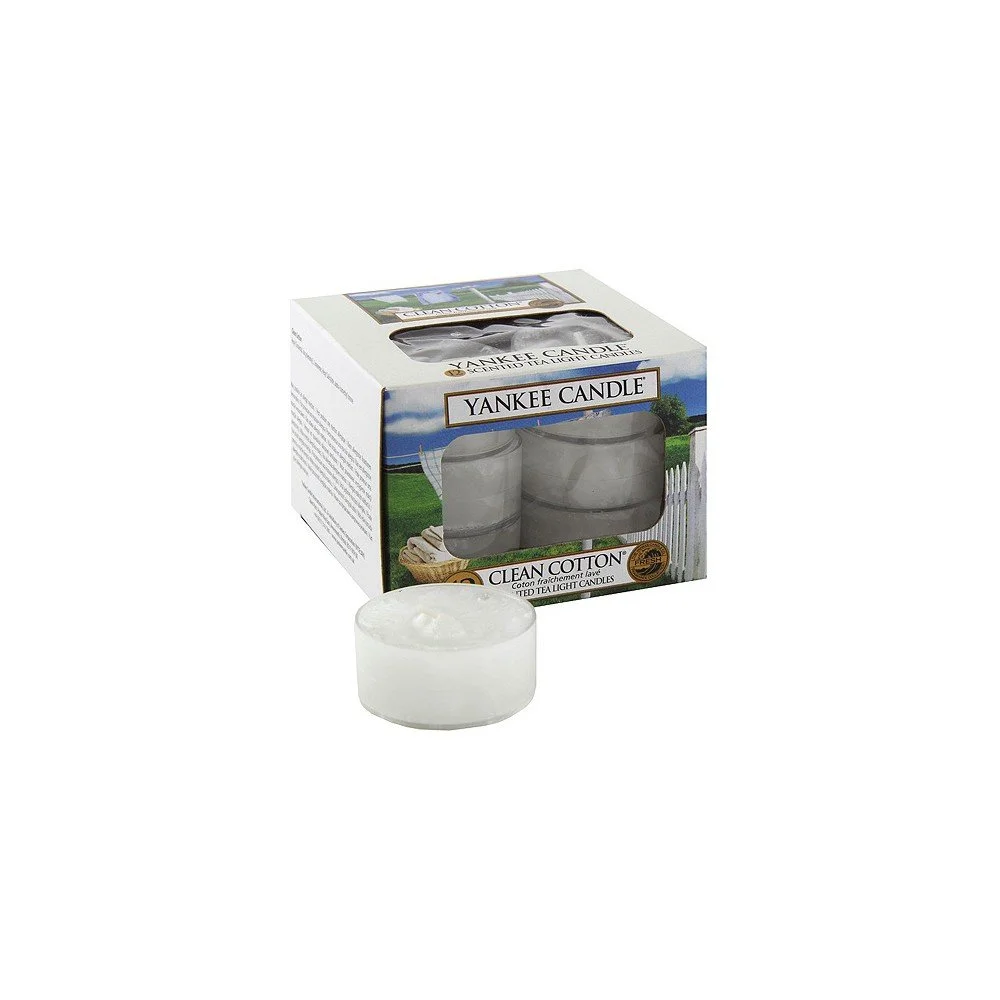 Sada 12 vonných svíček Yankee Candle Čistá Bavlna, doba hoření 4 v:1171862