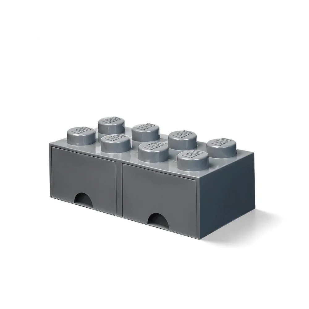 Dětský tmavě šedý úložný box se 2 zásuvkami LEGO® v:1365007
