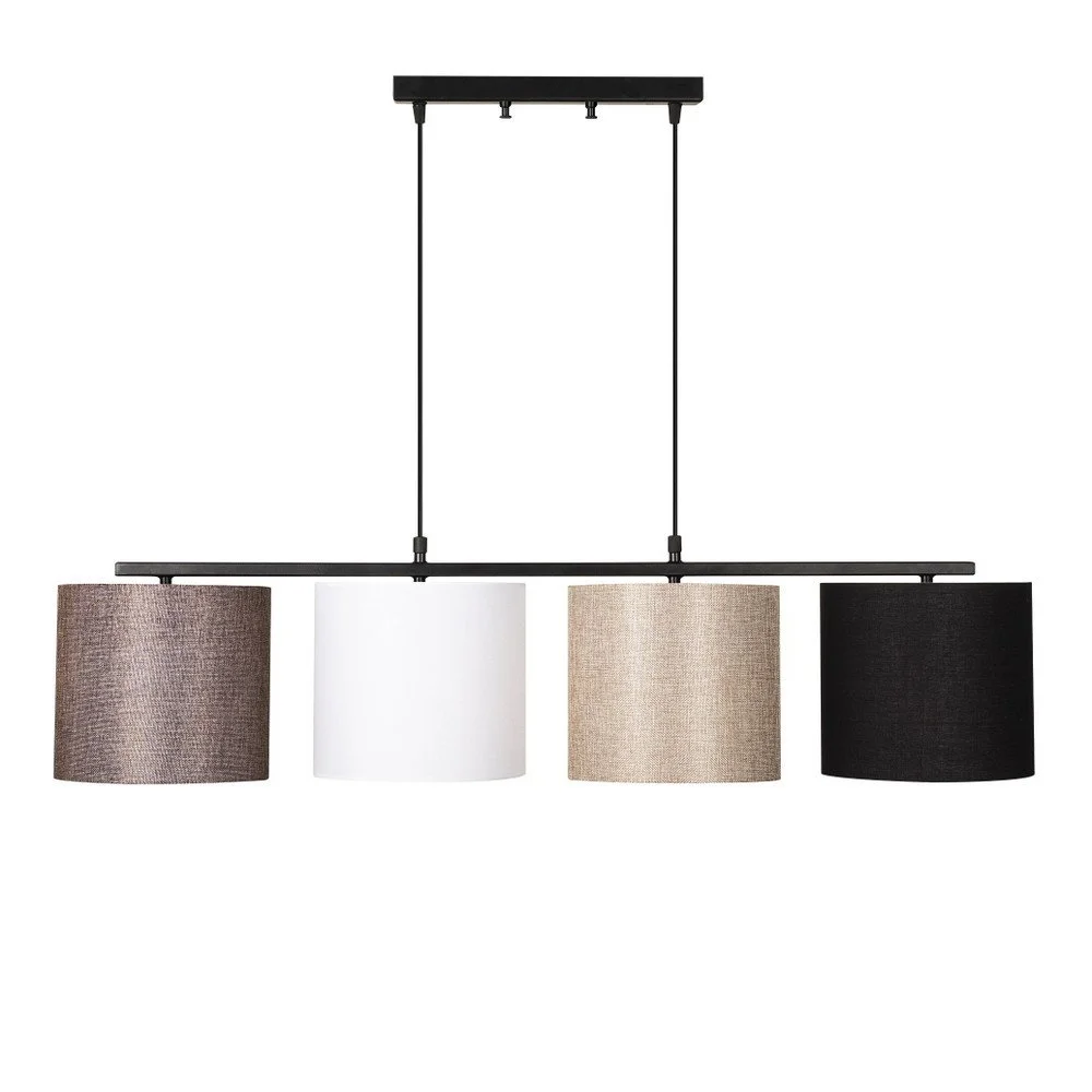 Černé kovové závěsné svítidlo s barevnými stínidly Opviq lights Jacob v:1301226
