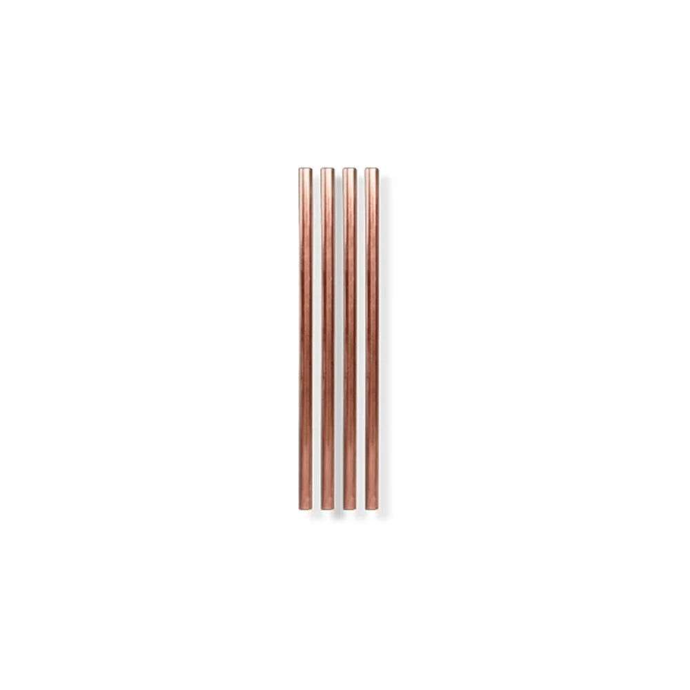 Sada 4 měděných kovových brček W&P Design, délka 12,7 cm v:861316