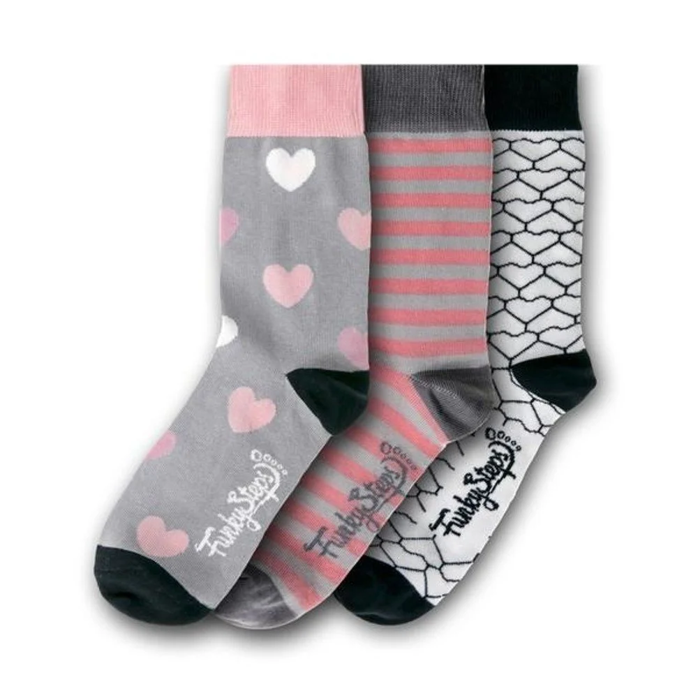 Sada 3 párů barevných ponožek Funky Steps Cute, velikost 35 – 39 v:1157076