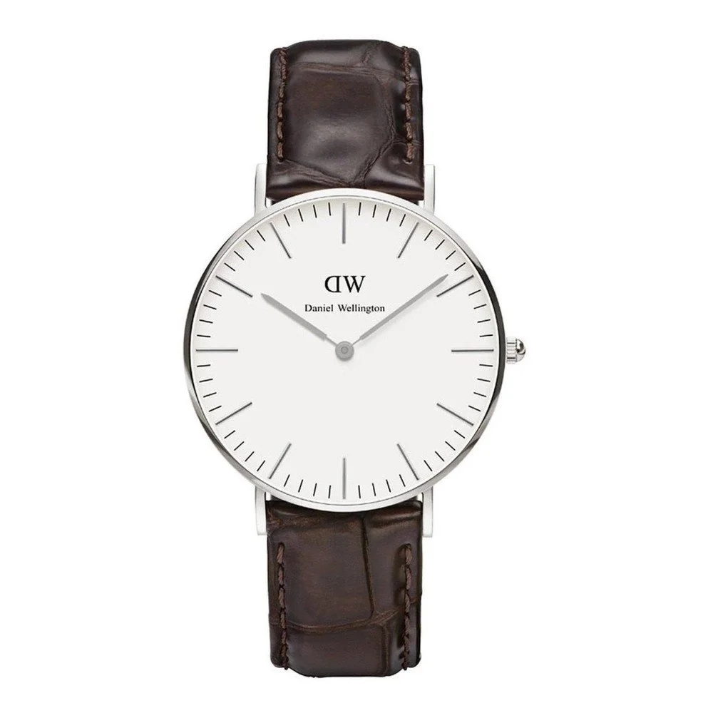 Dámské hodinky s koženým páskem Daniel Wellington Thrisk v:735852