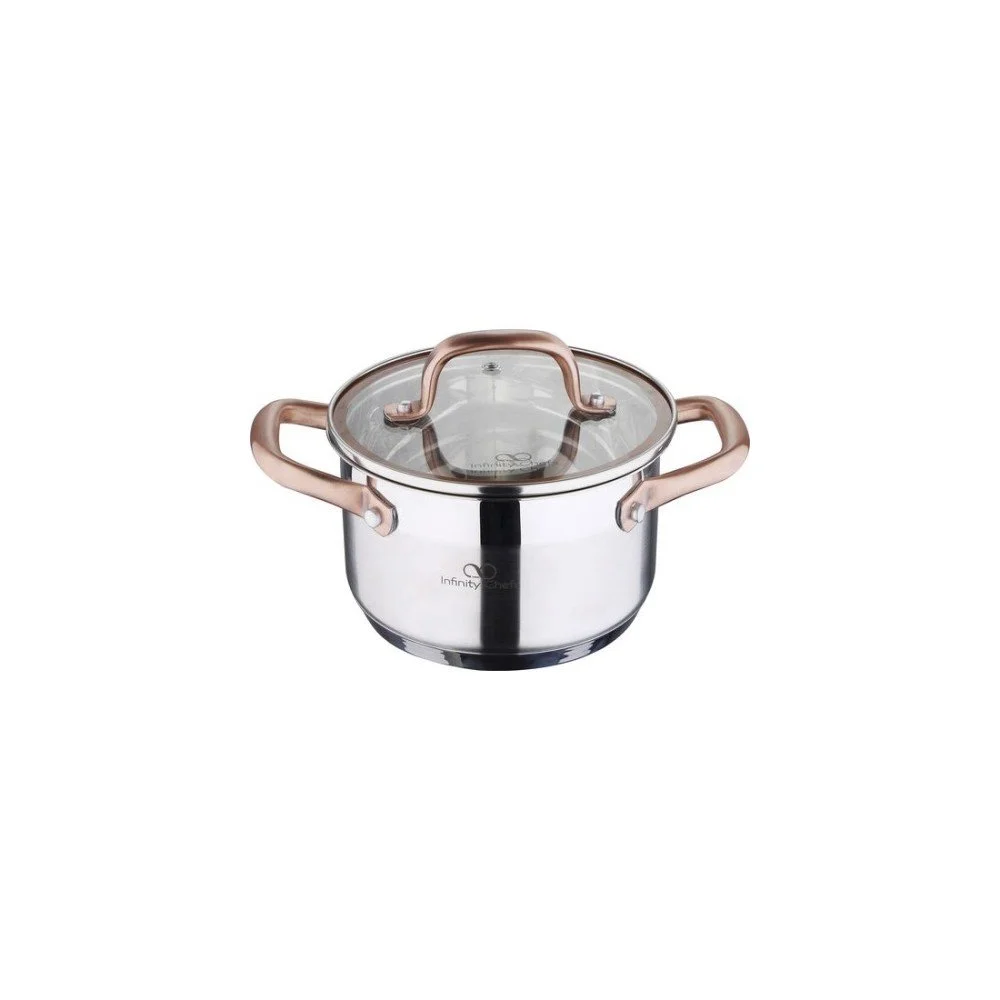 Polévkový hrnec z nerezové oceli Bergner Copper, 1,8 l v:1225250