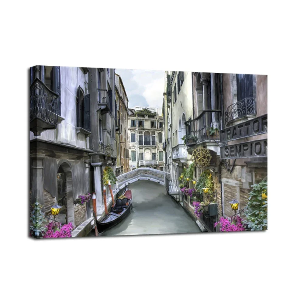 Obraz Styler Canvas Watercolor Venice, 60 x 80 cm v:1144632