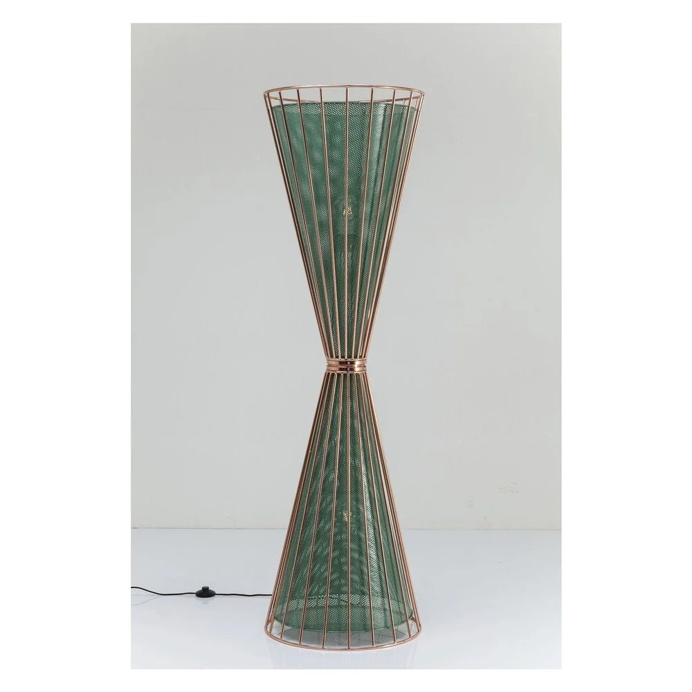 Zelená stojací lampa Kare Design Hourglass v:1092268