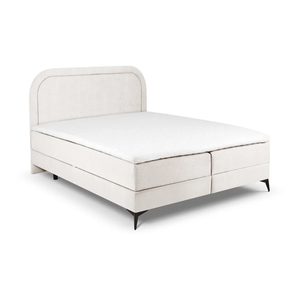 Béžová boxspring postel s úložným prostorem 180x200 cm Eclipse – Cosmopolitan Design v:1536158