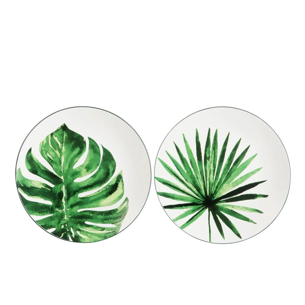 Sada 2 talířů J-Line Tropical M v:827738