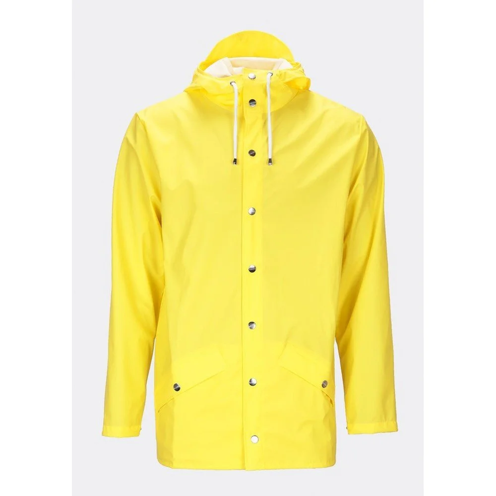 Žlutá unisex bunda s vysokou voděodolností Rains Jacket, velikost XXS / XS v:1319166
