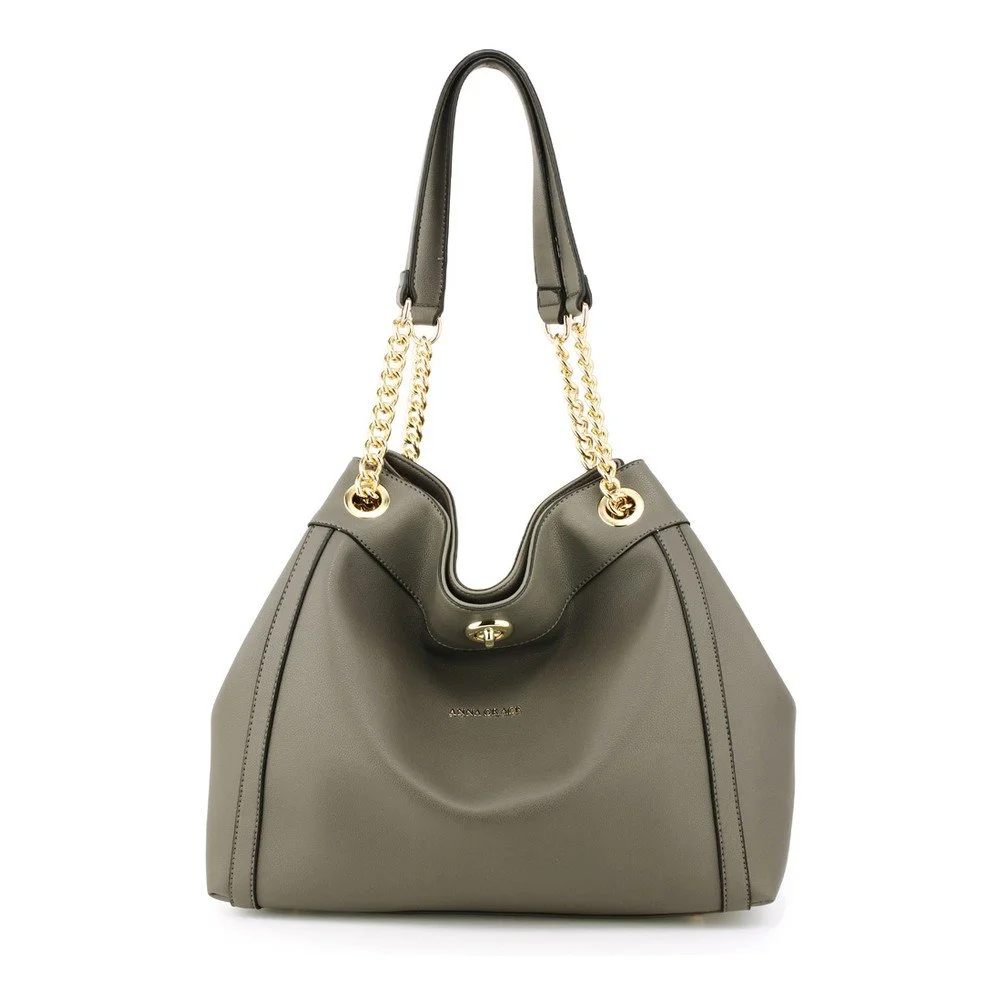 Šedá kabelka L&S Bags Mena v:985572