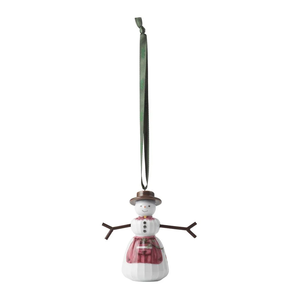 Porcelánová ručně malovaná vánoční ozdoba ø 4,5 cm Hammershøi Snowwife – Kähler Design v:1690384