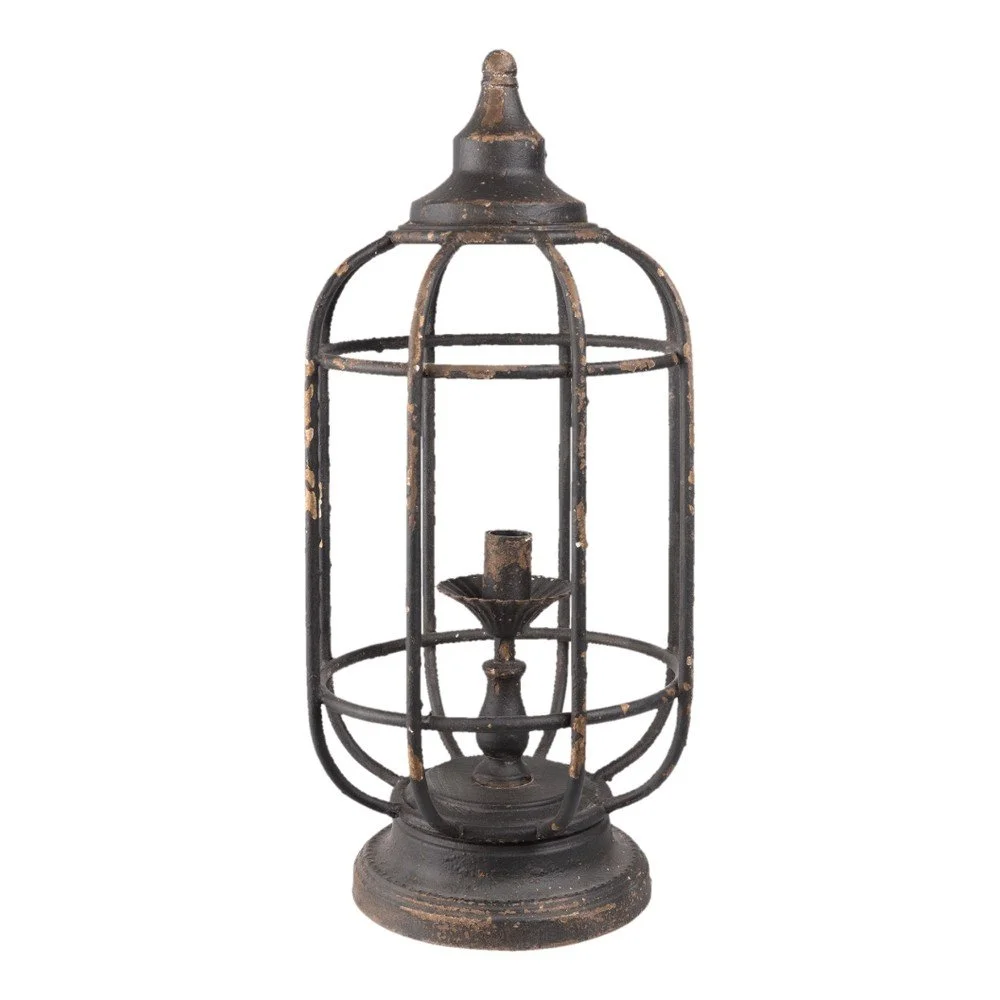 Kovová stolní lampa Clayre & Eef, Ø 25 x 55 cm v:1087950