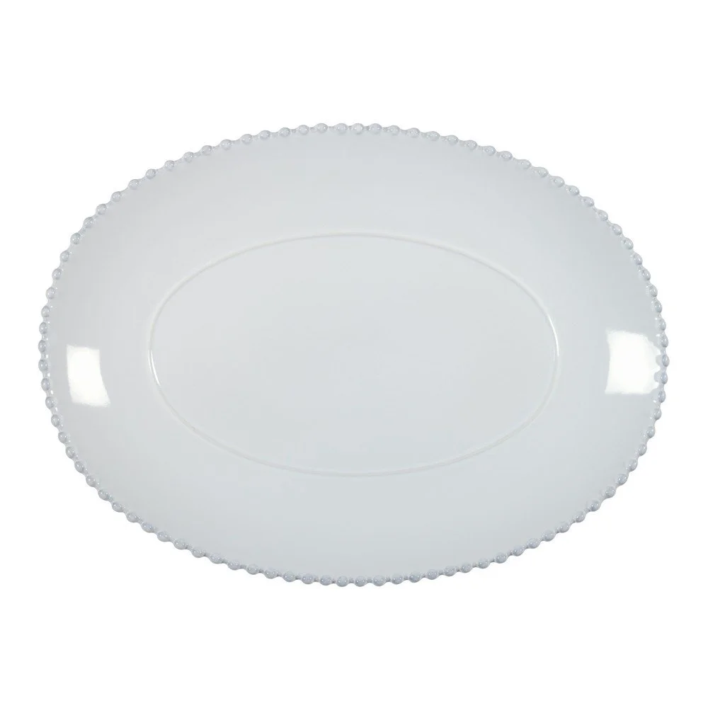 Bílý kameninový oválný tác Costa Nova Pearl, šířka 40 cm v:1177902