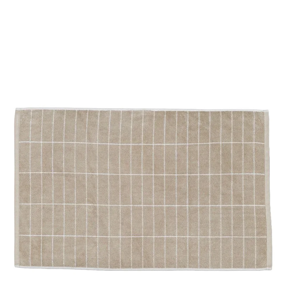 Béžová koupelnová předložka 50×80 cm Tile Stone – Mette Ditmer Denmark v:1561640