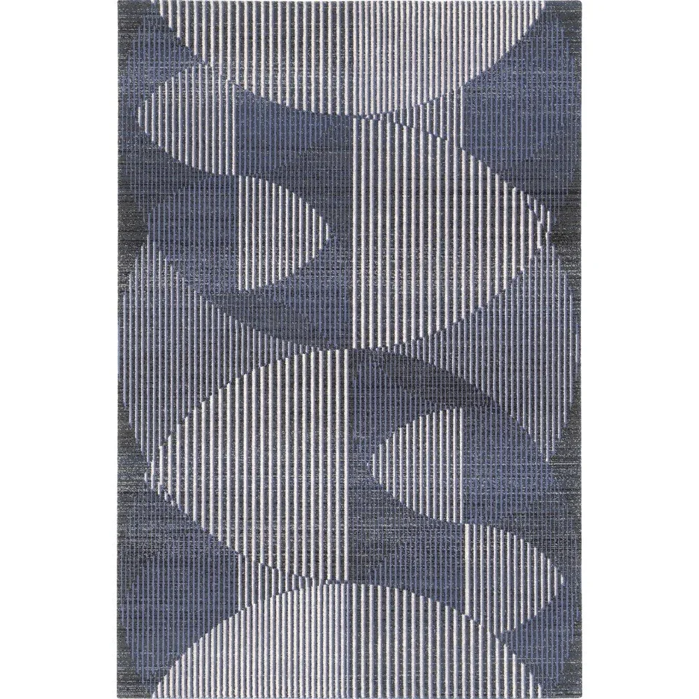 Tmavě modrý vlněný koberec 100x180 cm Shades – Agnella v:1583754