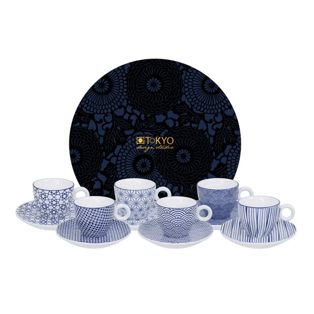 Set 6 hrnků na espresso a 6 podšálků Tokyo Design Studio v:1004888