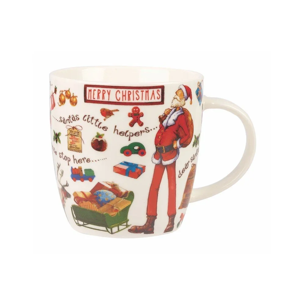 Hrnek z kostního porcelánu Churchill China At Your Leisure Merry Christmas, 400 ml v:1128446