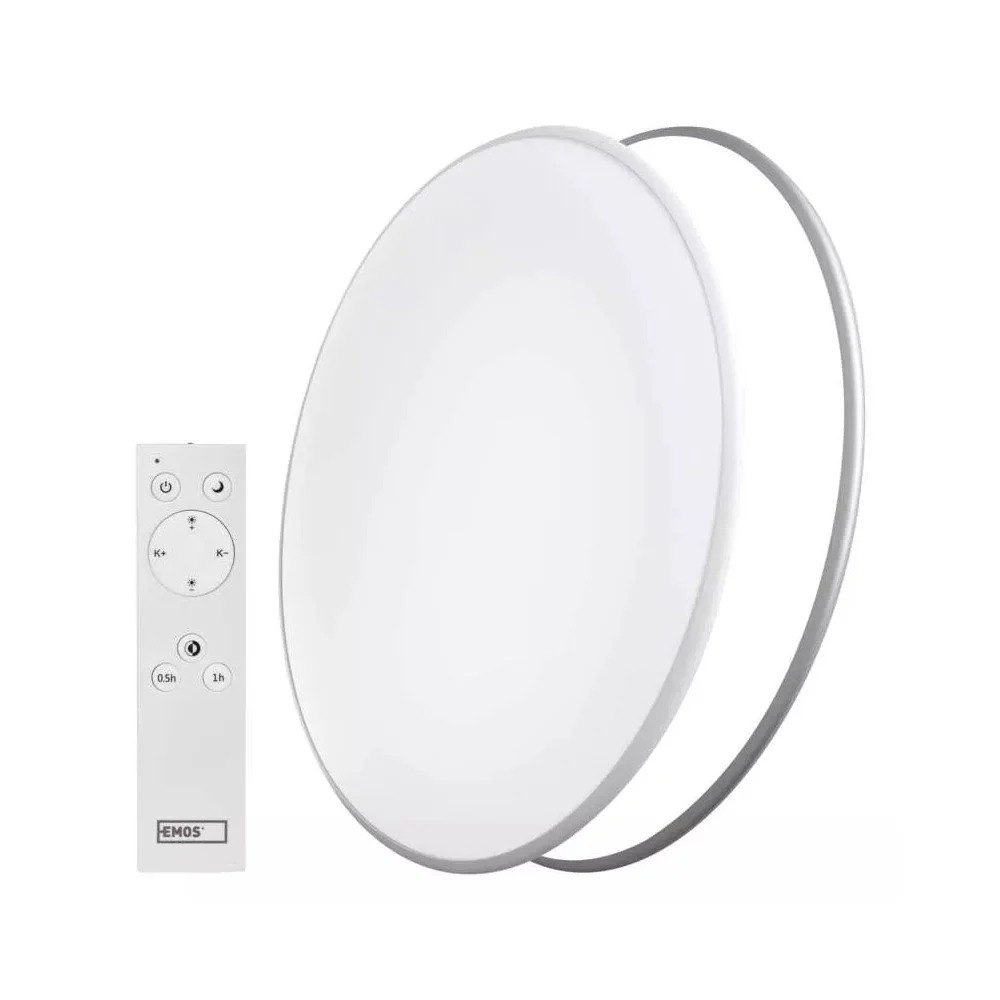 Bílé LED stropní svítidlo na dálkové ovládání Alvi – EMOS v:1569578