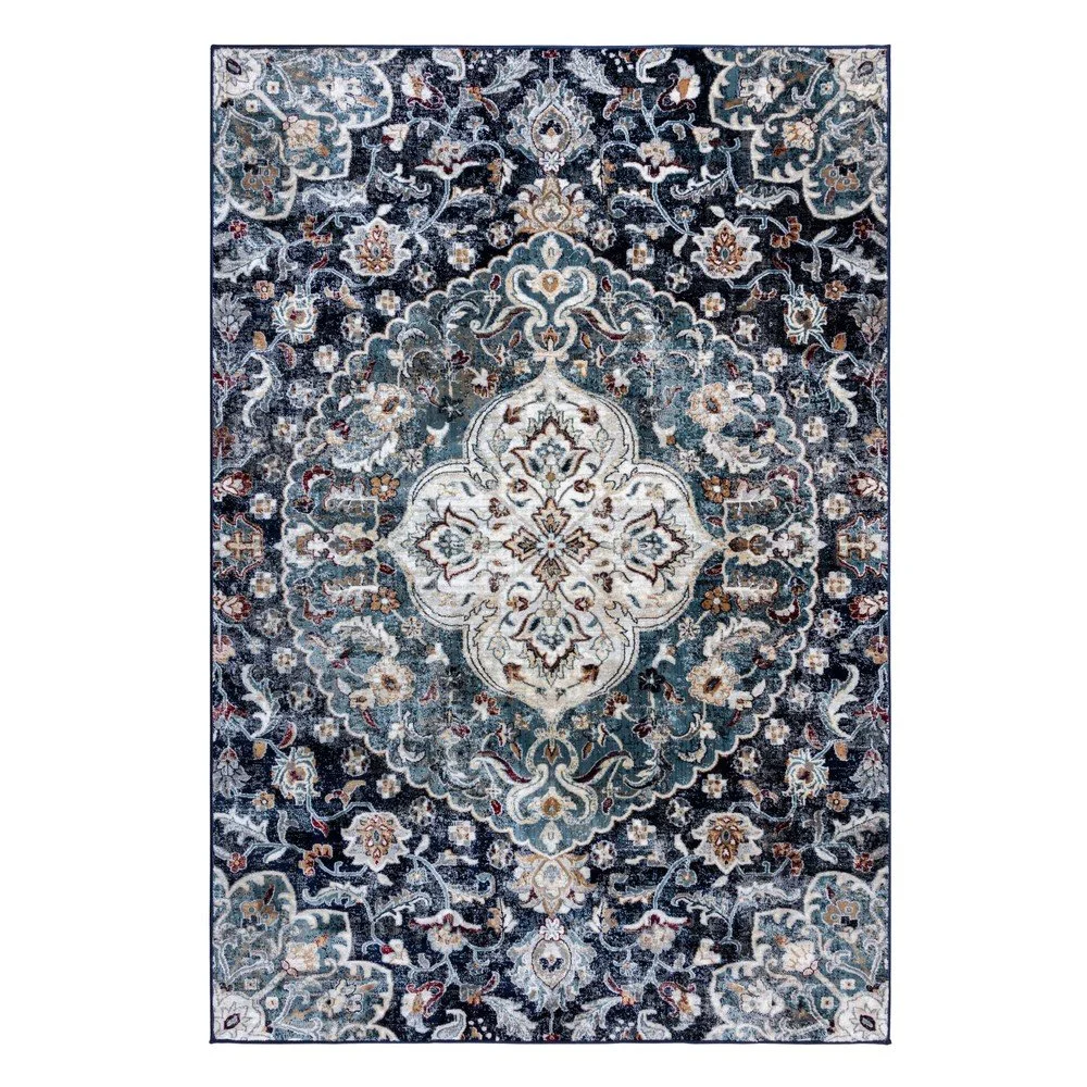 Tmavě modrý koberec Flair Rugs Jaleh, 120 x 170 cm v:1446596
