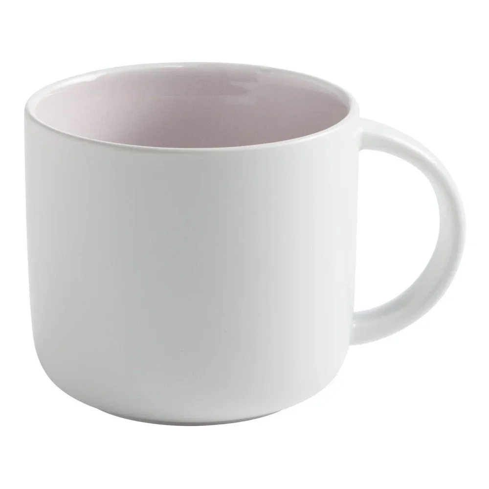 Bílý porcelánový hrnek s růžovým vnitřkem Maxwell & Williams Tint, 440 ml v:1029910 Bílý porcelánový hrnek s růžovým vnitřkem Maxwell & Williams Tint, 440 ml v:1029910