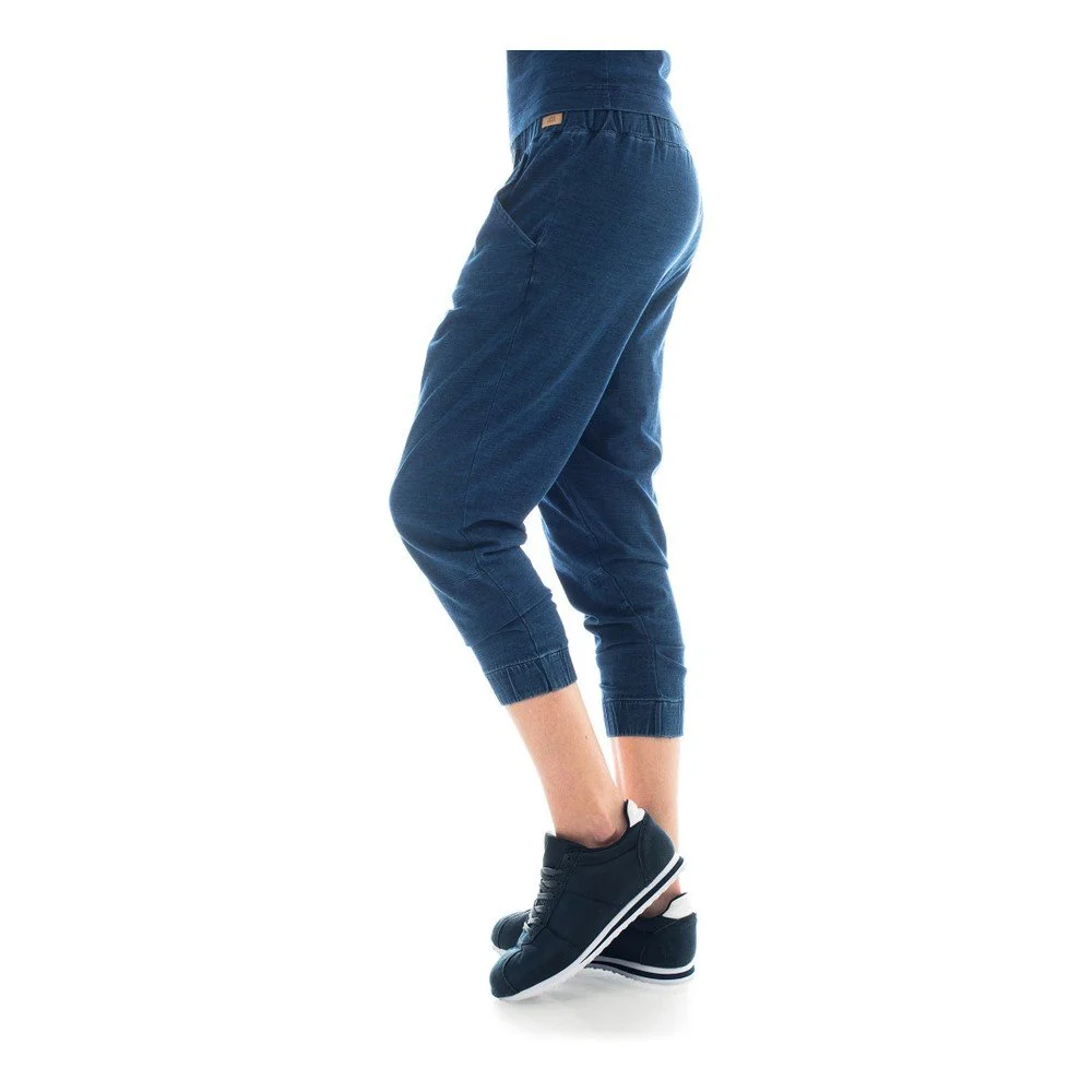Bavlněné tepláky barvené indigem Lull Loungewear Jaden, vel. L v:869168