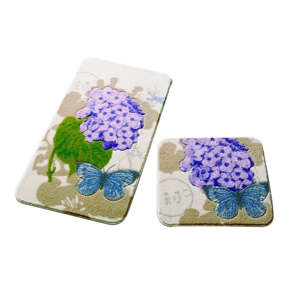 Sada 2 koupelnových předložek Confetti Bathmats Pia Purple v:994988