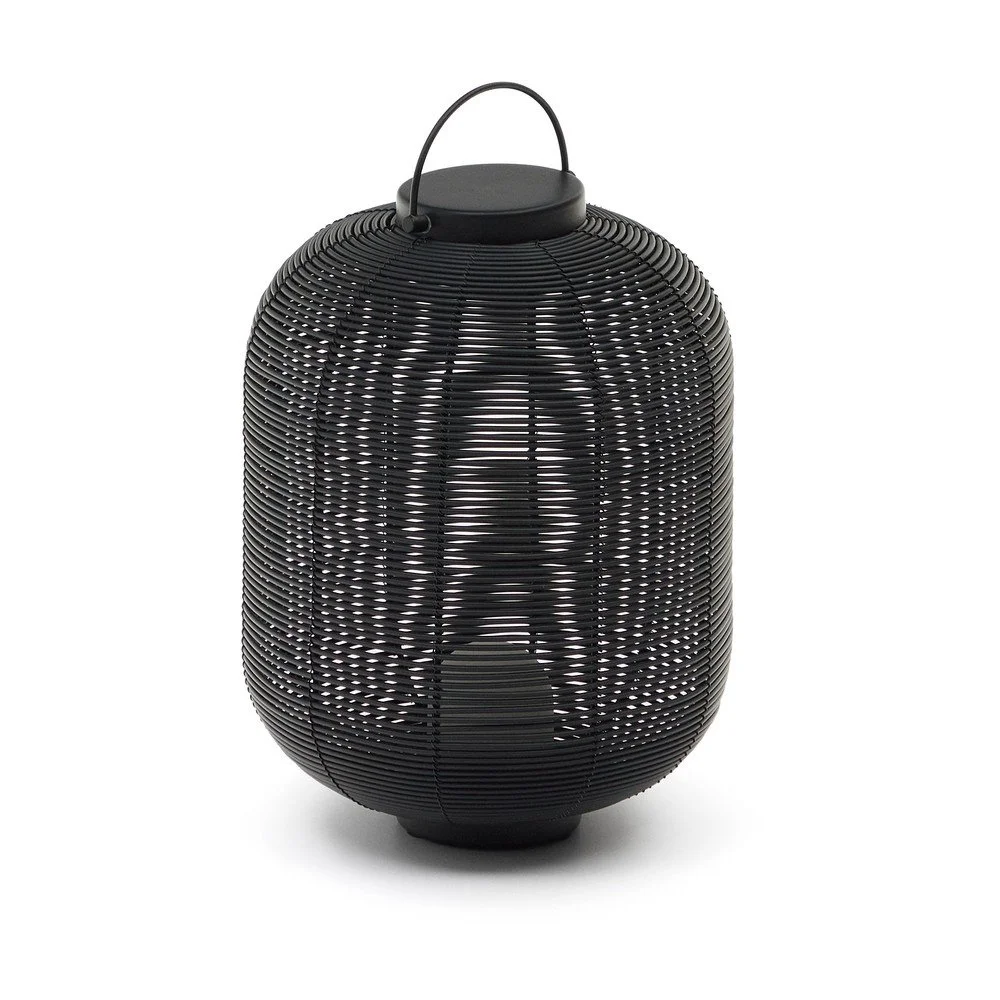 Černá LED stmívatelná stolní lampa Saranella – Kave Home v:1587742