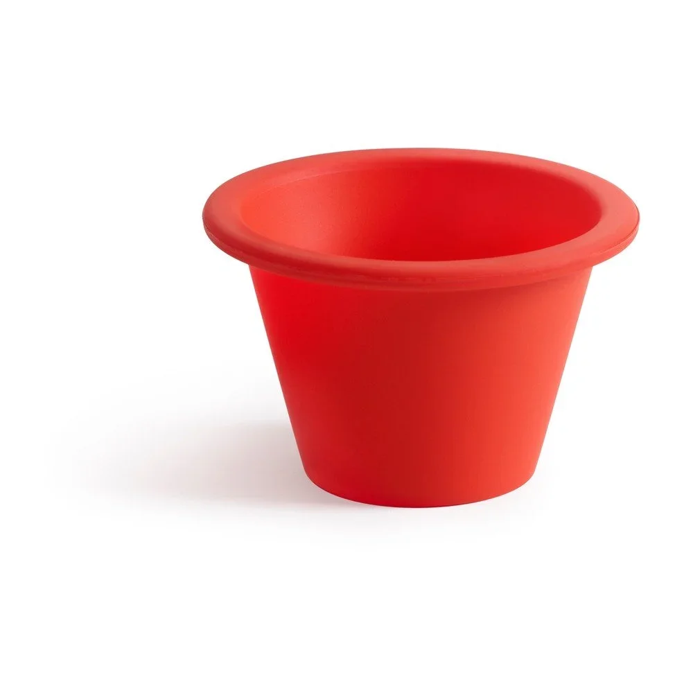 Sada 6 červených silikonových formiček na muffiny Lékué Single, ⌀ 7,5 cm v:1235152