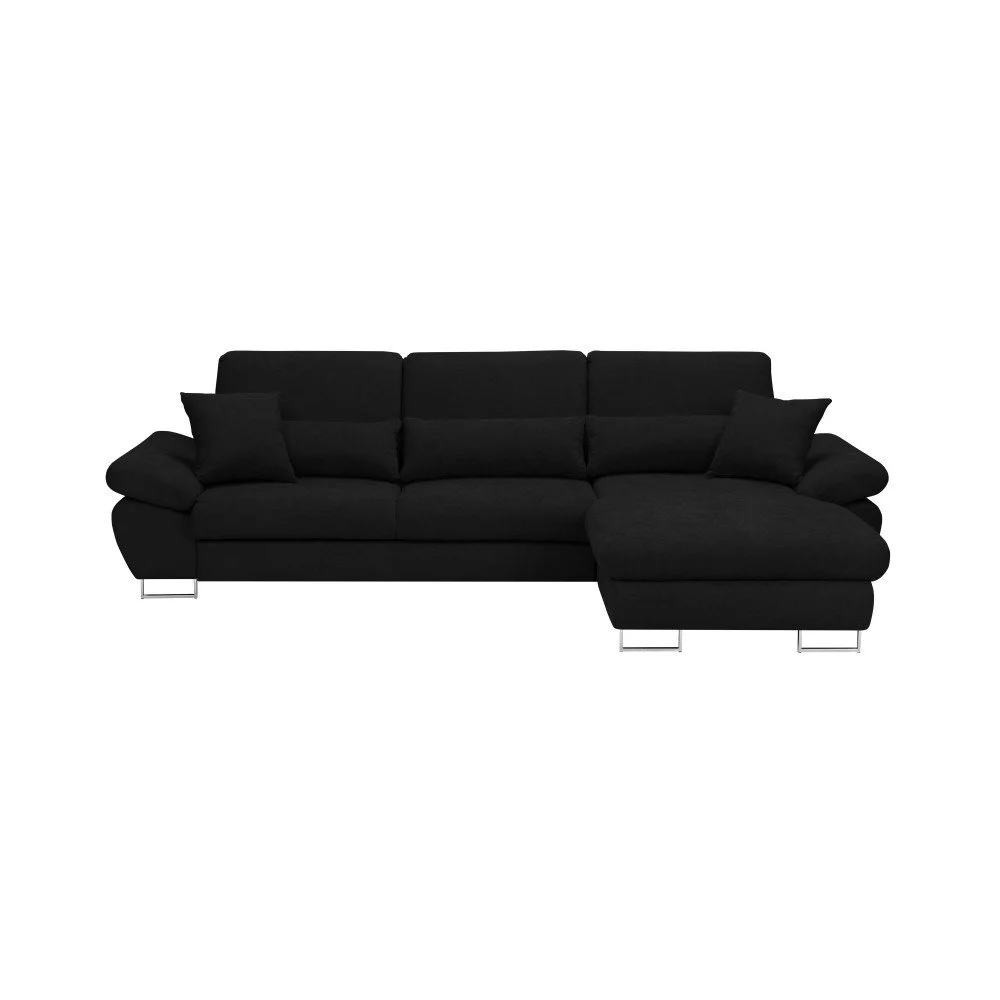 Černá rozkládací rohová pohovka Windsor & Co Sofas Pi, pravý roh v:1071864