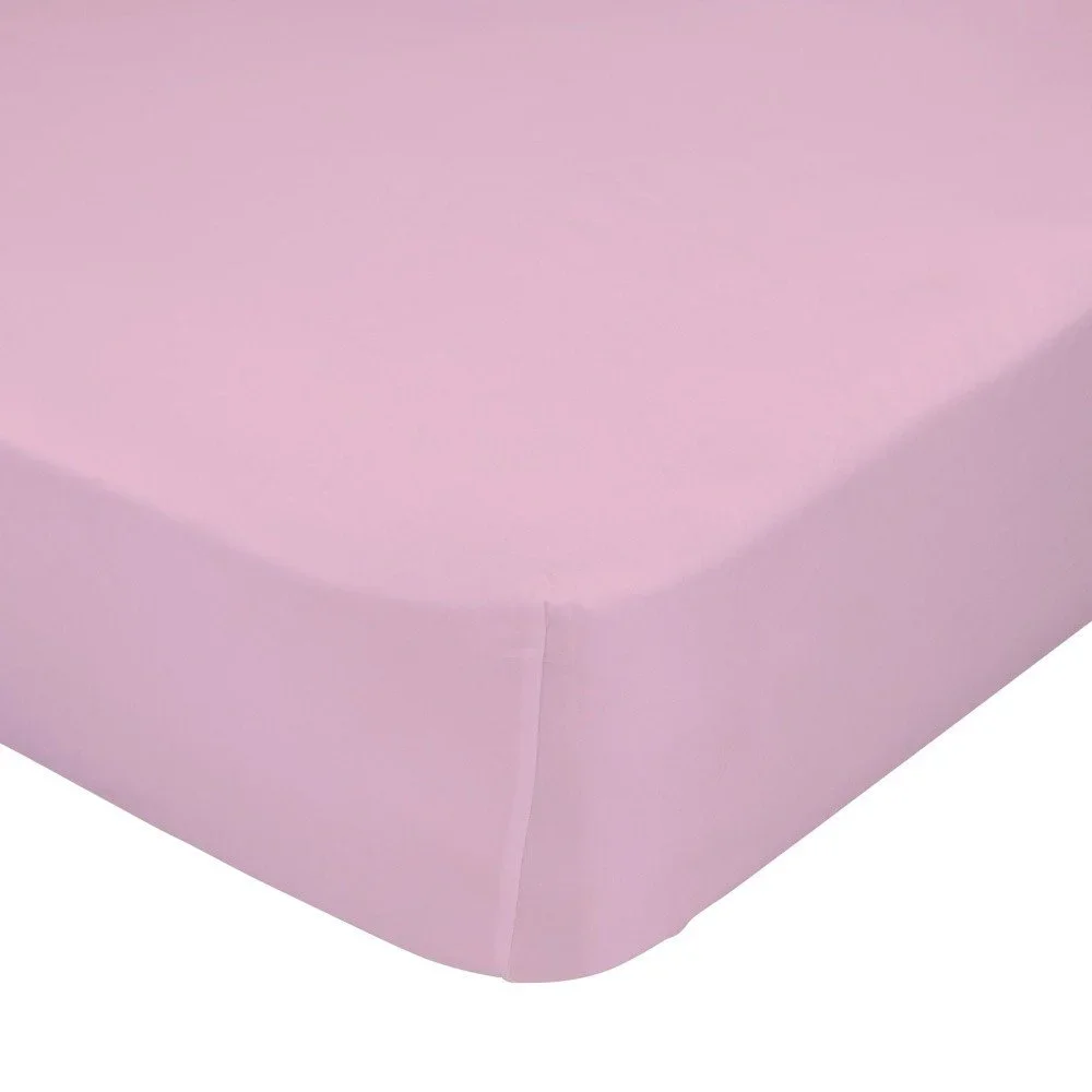 Světle růžové elastické prostěradlo HF Living Basic, 160 x 200 cm v:759052