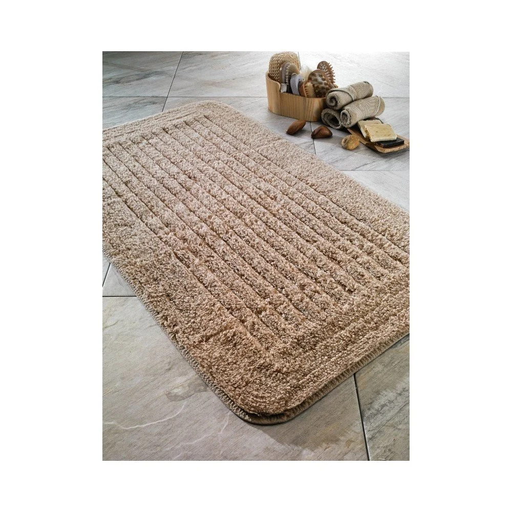 Béžová koupelnová předložka Confetti Bathmats Cotton Stripe, 60 x 100 cm v:826966