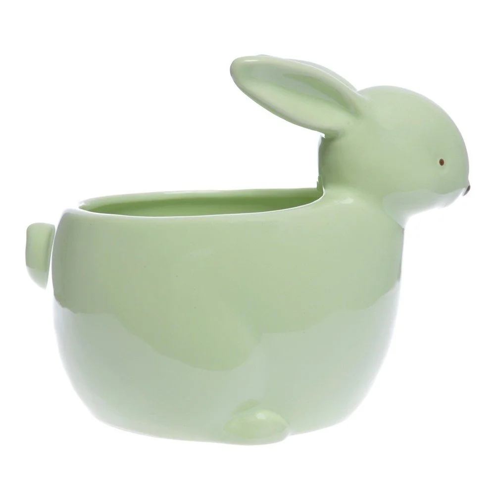 Zelený květináč Ewax Little Rabbit v:1000754