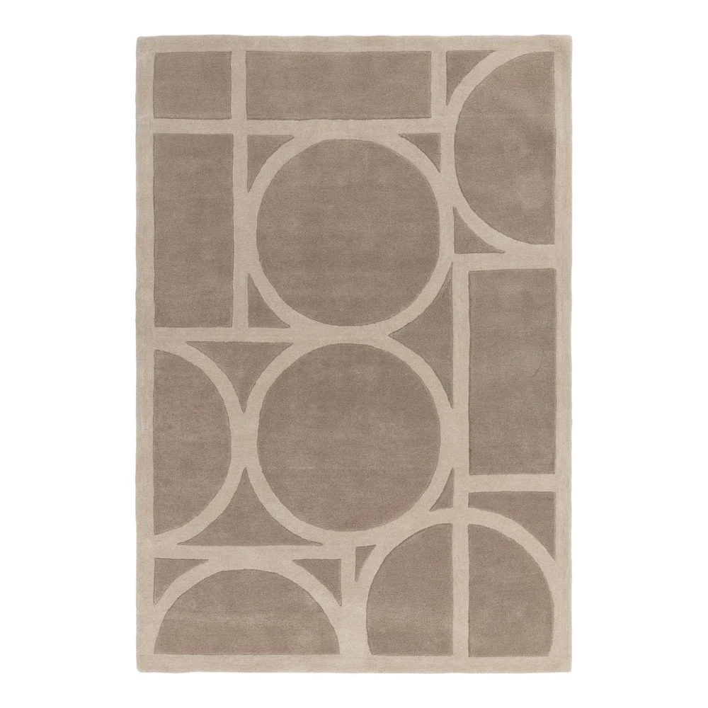 Světle hnědý vlněný koberec 200x290 cm Metro Taupe – Asiatic Carpets v:1565602