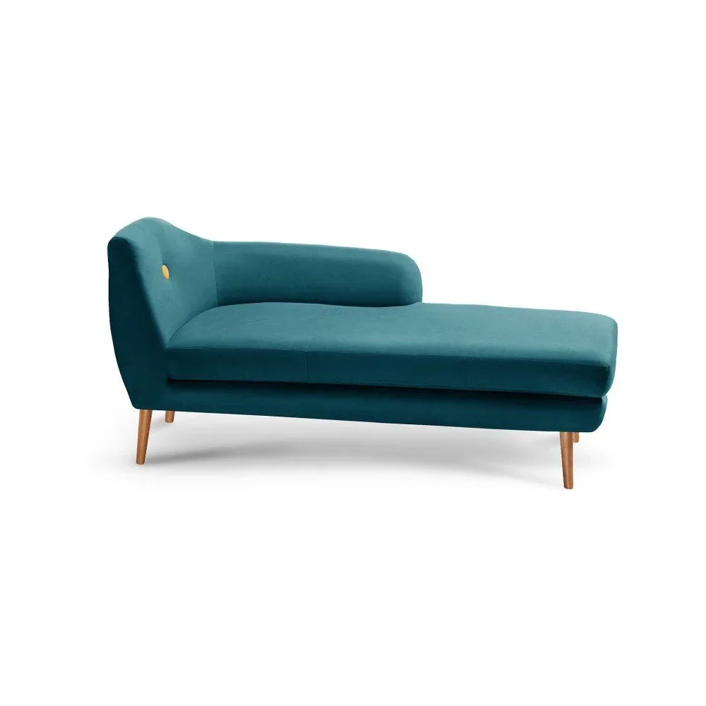 Tyrkysově modrá lenoška Scandi by Stella Cadente Maison Lounge, pravý roh v:1068670