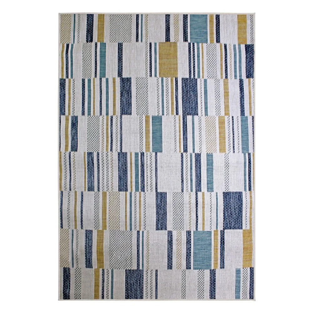 Žluto-modrý vnitřní a venkovní koberec 160x230 cm Rosco Geo – Flair Rugs v:1754388