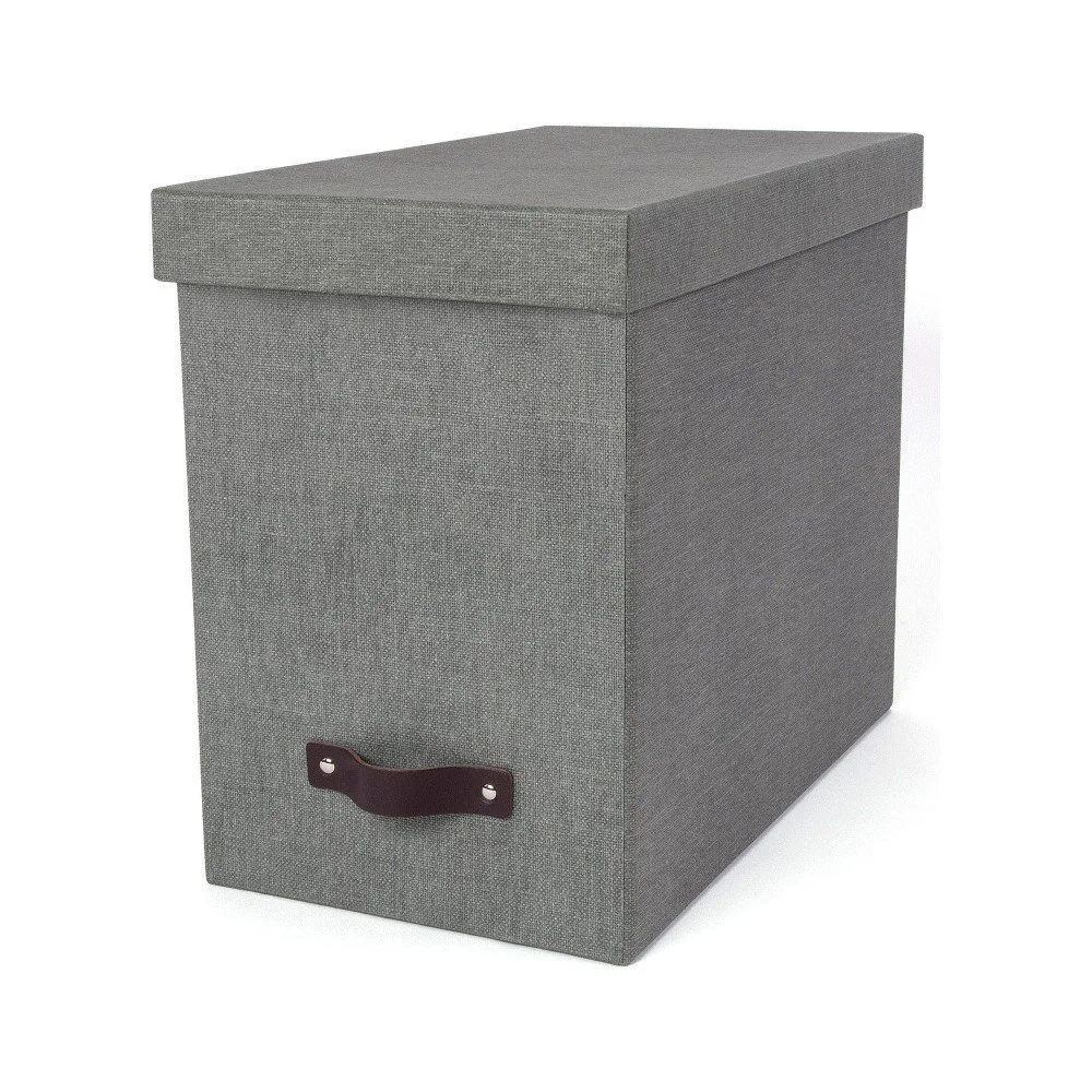 Šedý úložný box na dokumenty Bigso, 35 x 27 cm v:1072420