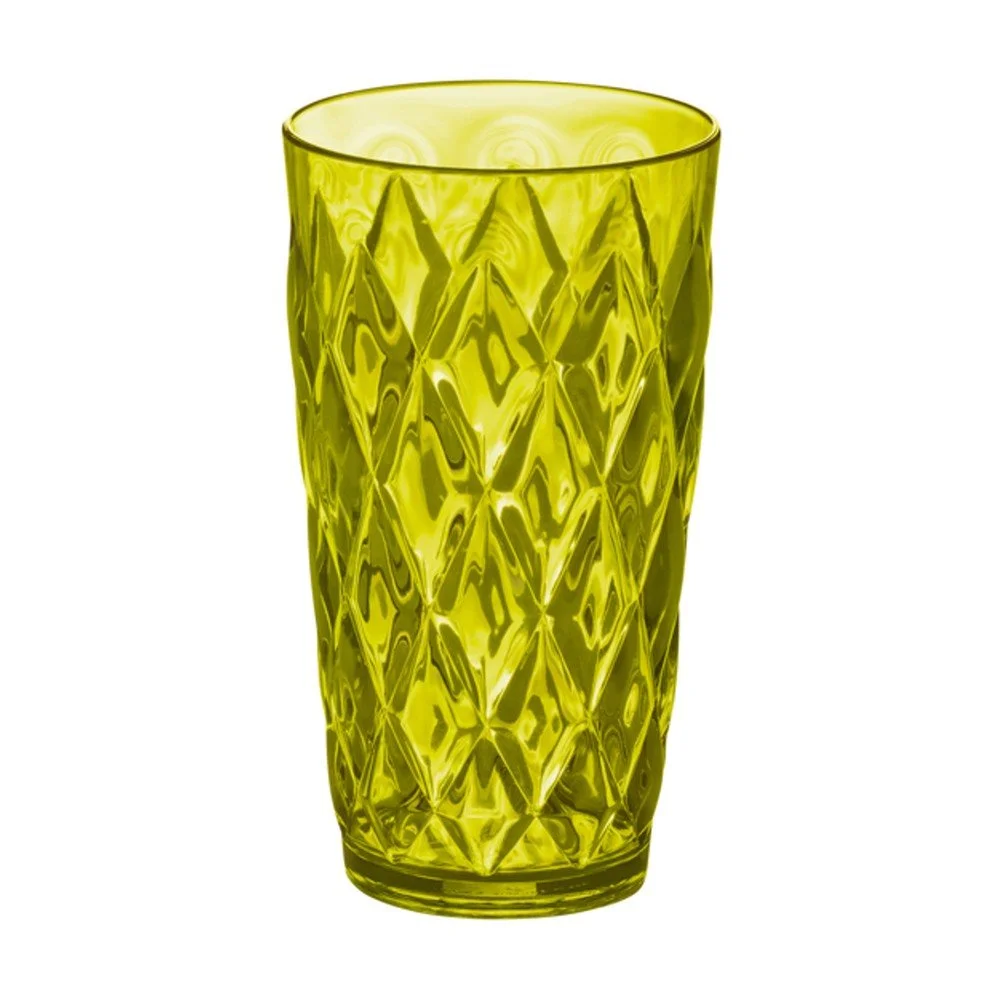 Olivově zelená plastová sklenice Koziol, 450 ml v:1210584