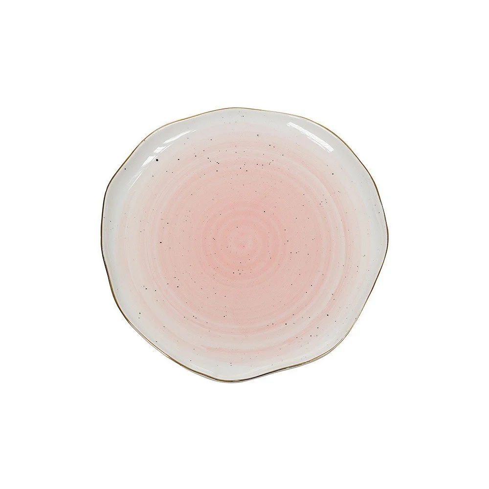 Růžový porcelánový talíř Santiago Pons Bol, ⌀ 19 cm v:873976