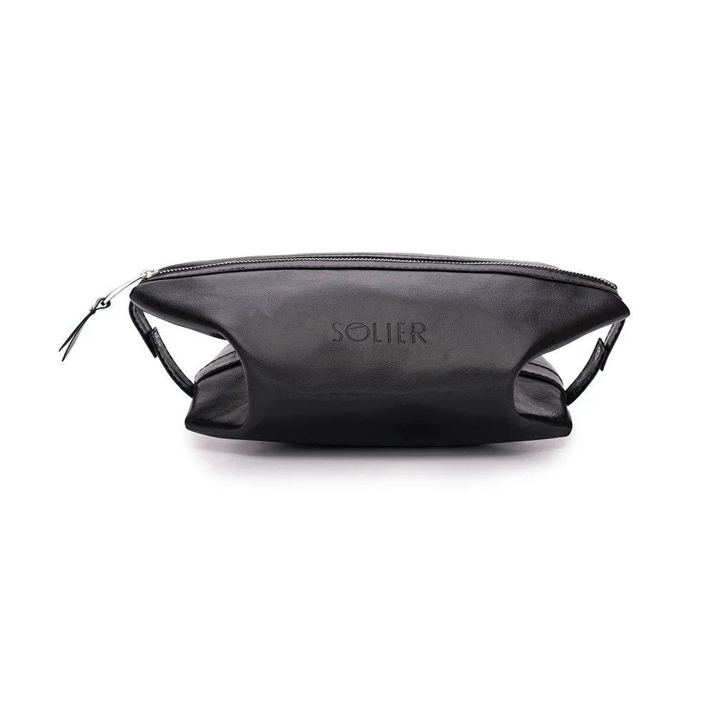 Kožené pouzdro na tužky Solier SK01, černé v:696978