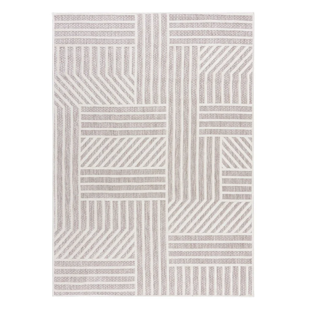 Béžový venkovní koberec Flair Rugs Blocks, 160 x 230 cm v:1426267