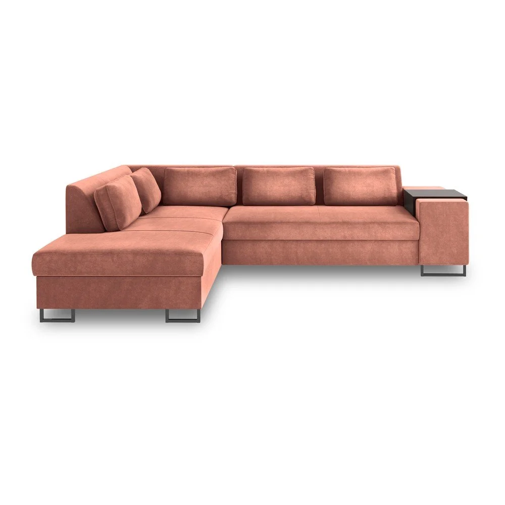Oranžová rozkládací pohovka Cosmopolitan Design San Diego, levý roh v:1300542
