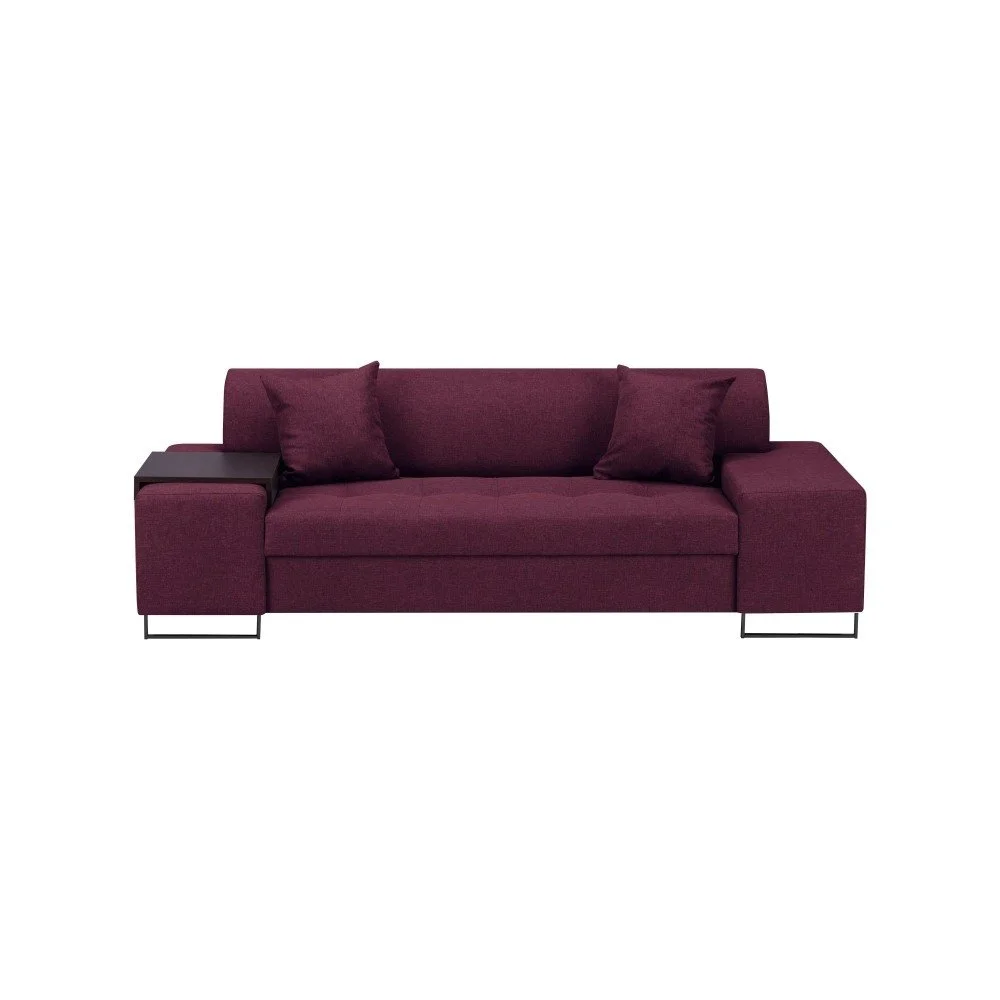Fialová pohovka s nohami v černé barvě Cosmopolitan Design Orlando, 220 cm v:1087120