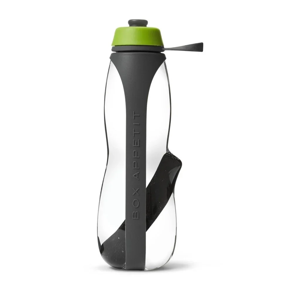 Šedo-zelená sportovní filtrační lahev s binchotanem Black + Blum Eau Good Duo, 700 ml v:1167050