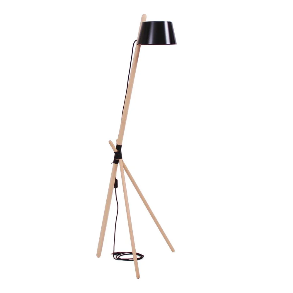 Černá volně stojící lampa Woodendot Ka M v:702490