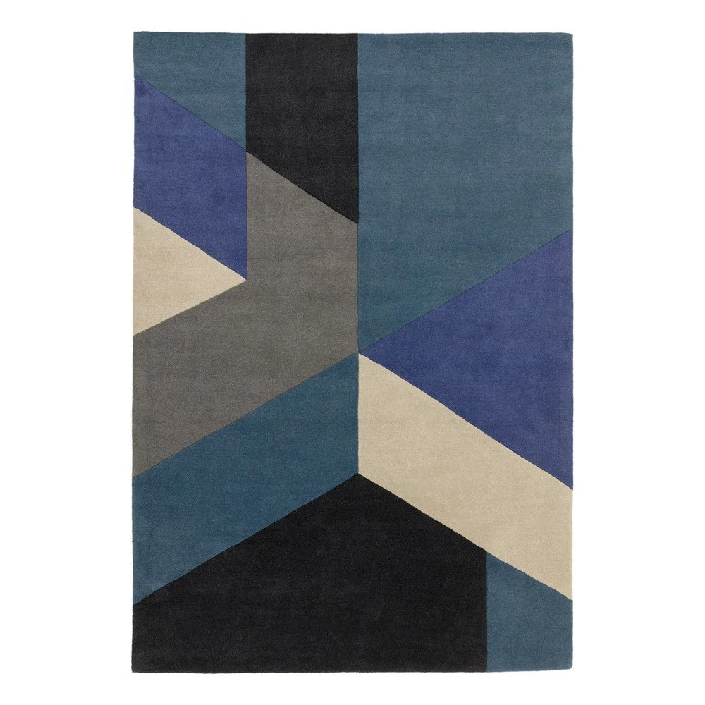 Modrý koberec Asiatic Carpets Reef Big Geo, 160 x 230 cm v:1334600